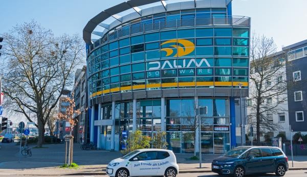 IHK-Unternehmerfrühstück Das Gebäude des Softwareunternehmens Dalim an der Straßburger Straße.