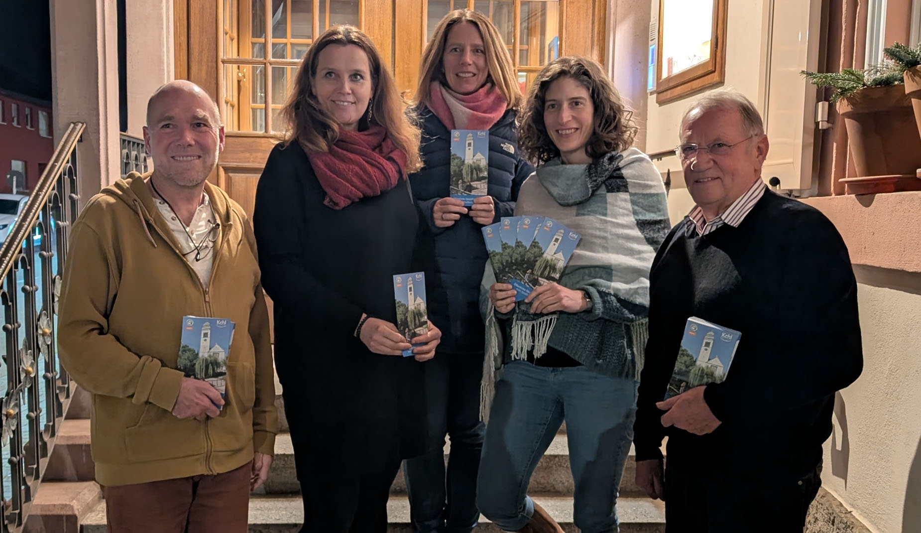 (von links) Dr. Stefan Woltersdorff, Antje Lenz, Rosa Brisson, Carolin Bohrer, Reiner Moschberger.
